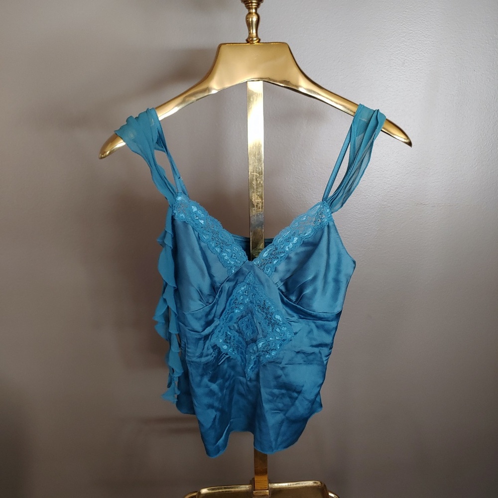 Blue Lacey  Cami Tank Top